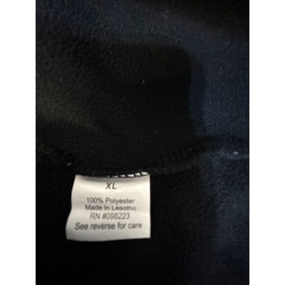 bcg Womens Pullover Hoodie Black/Gray Striped Missing Hoodie Drawstring Size XL - Picture 4 of 6